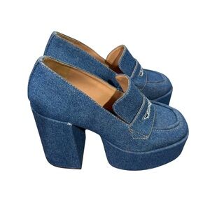 Schultz Viola Casual Platform Pump - New without box - denim size 9.5